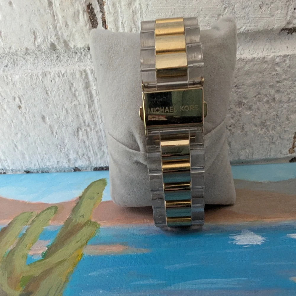 Michael Kors Gold and Clear Smartwatch
